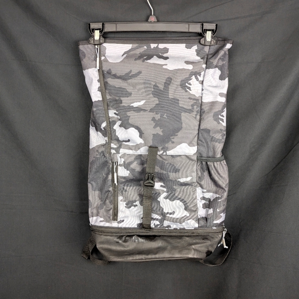 Nike Roll Top Gym Bag Gray Camouflage Men's Backpack